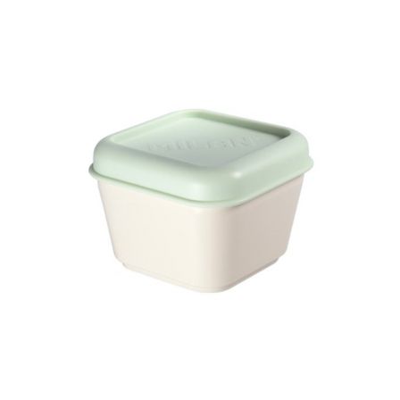 Milán Recipiente para Alimentos Cuadrado 0,33 l Tapa Verde